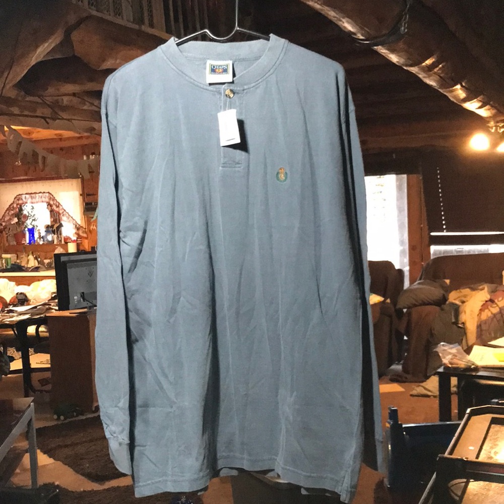 CHAPS RALPH LAUREN MEN’S CASUAL DUSTY BLUE SIZE L